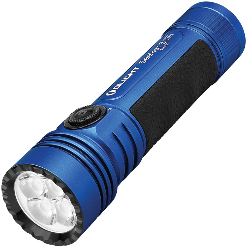 Olight Seeker 3 Pro Blue Rechargeable Flashlight (4200 Lumens)