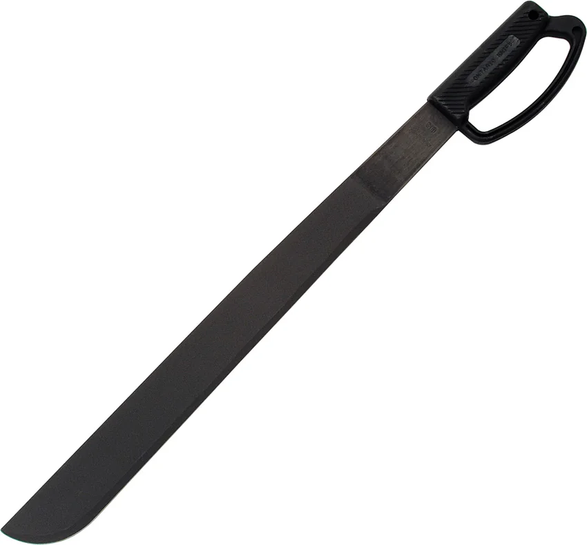 Ontario 22" Heavy Duty Machete Fixed Blade Knife Black (Black) 8518