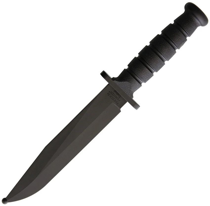 Ontario FF6 Freedom Fighter 6 Trainer Fixed Blade (8" Black) 8601T