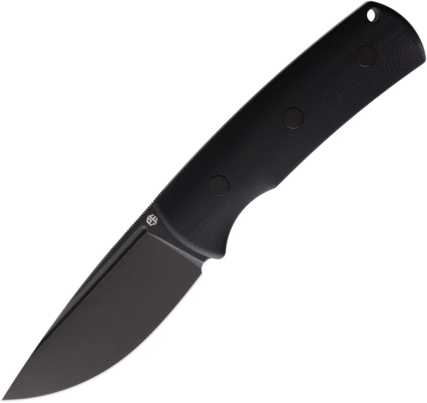 Petrified Fish Beluga Fixed Blade Knife Black G-10 (3.6" Black) PFKP01FDW