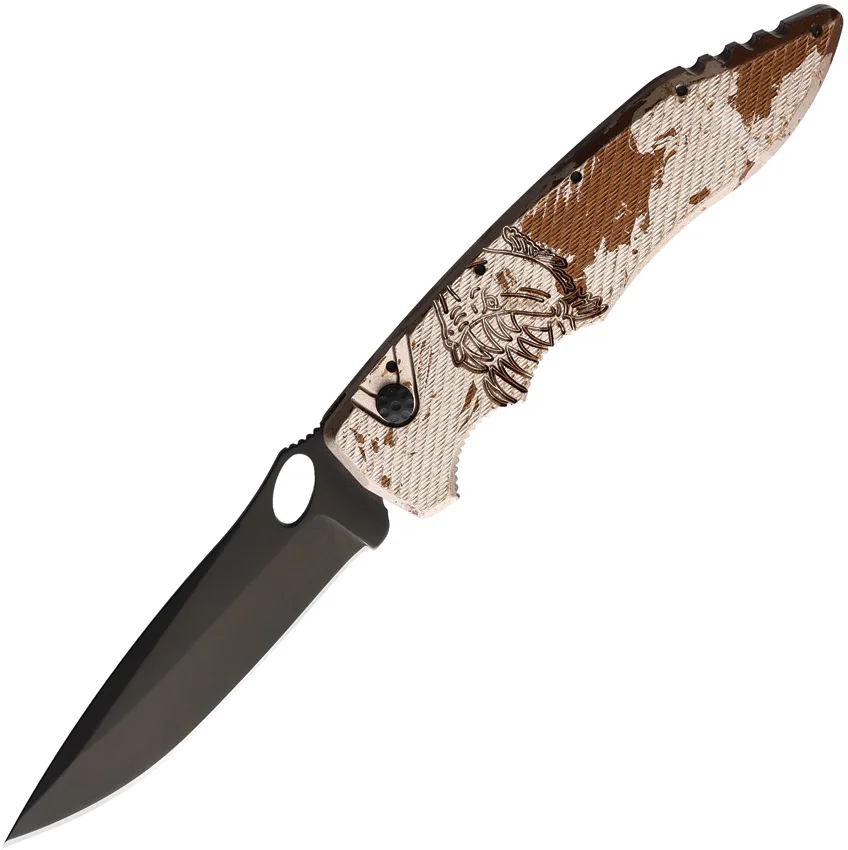 Piranha Knives Auto Mini Predator Button Lock