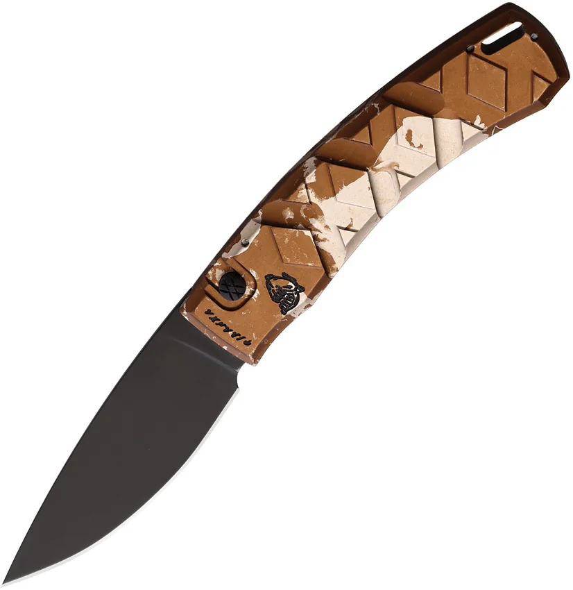 Piranha Knives Auto X Button Lock Camo