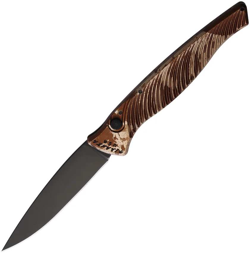 Piranha Knives Auto DNA Button Lock Camo