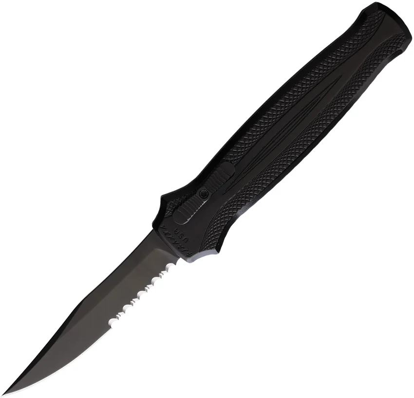 Piranha Knives Auto Rated-R OTF Black