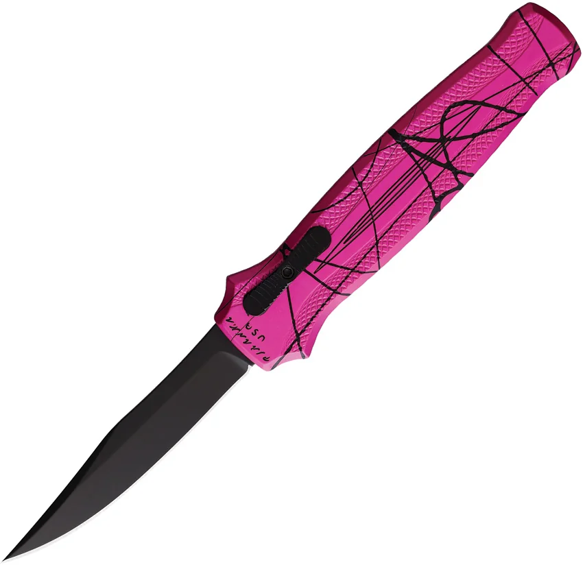 Piranha Knives Auto Rated-R OTF Pink