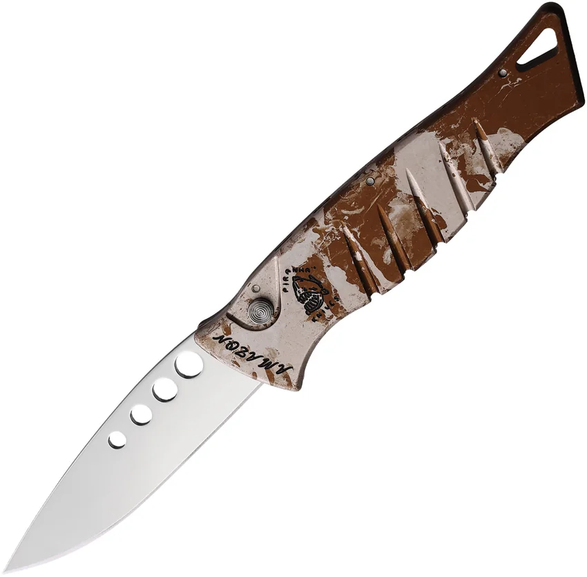 Piranha Knives Auto Amazon Button Lock Cam