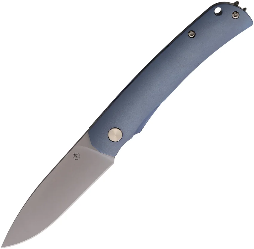 PMP Knives User II Frame Lock Knife Blue Titanium (3" Bead Blast)