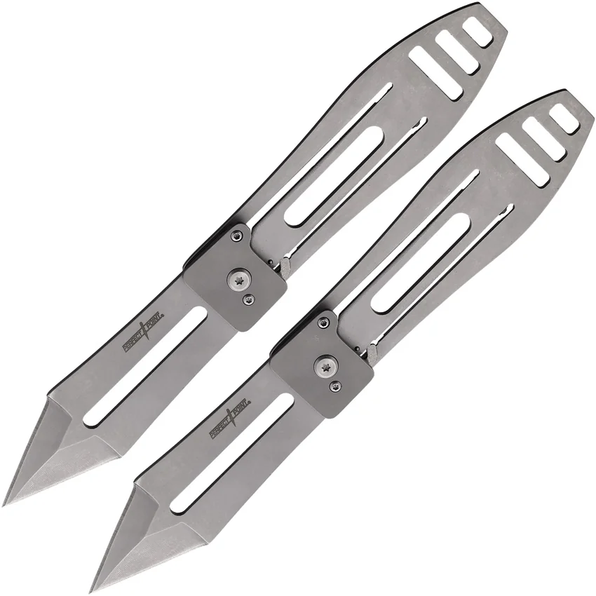 Master Cutlery Perfect Point 9" Compact Folding Throwing Knife Set (2 Knives)