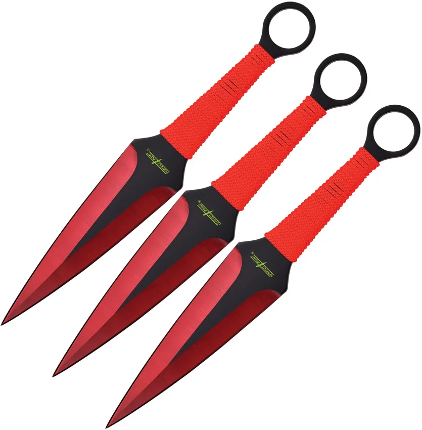 Perfect Point Throwing Knife Set Red