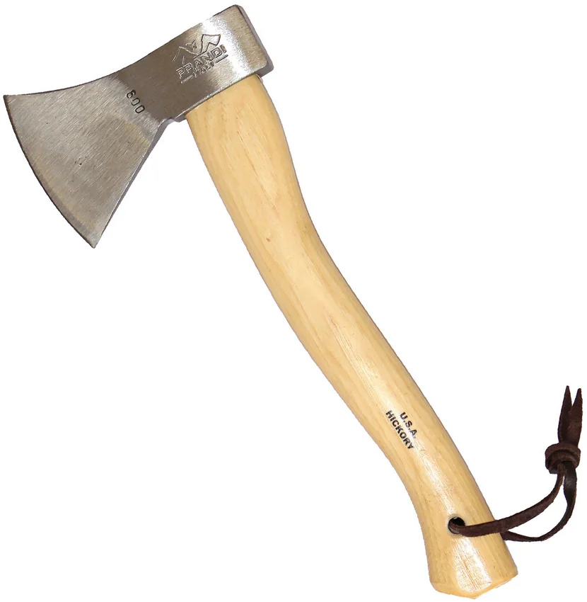 Prandi 15" Polished German Style Hatchet American Hickory