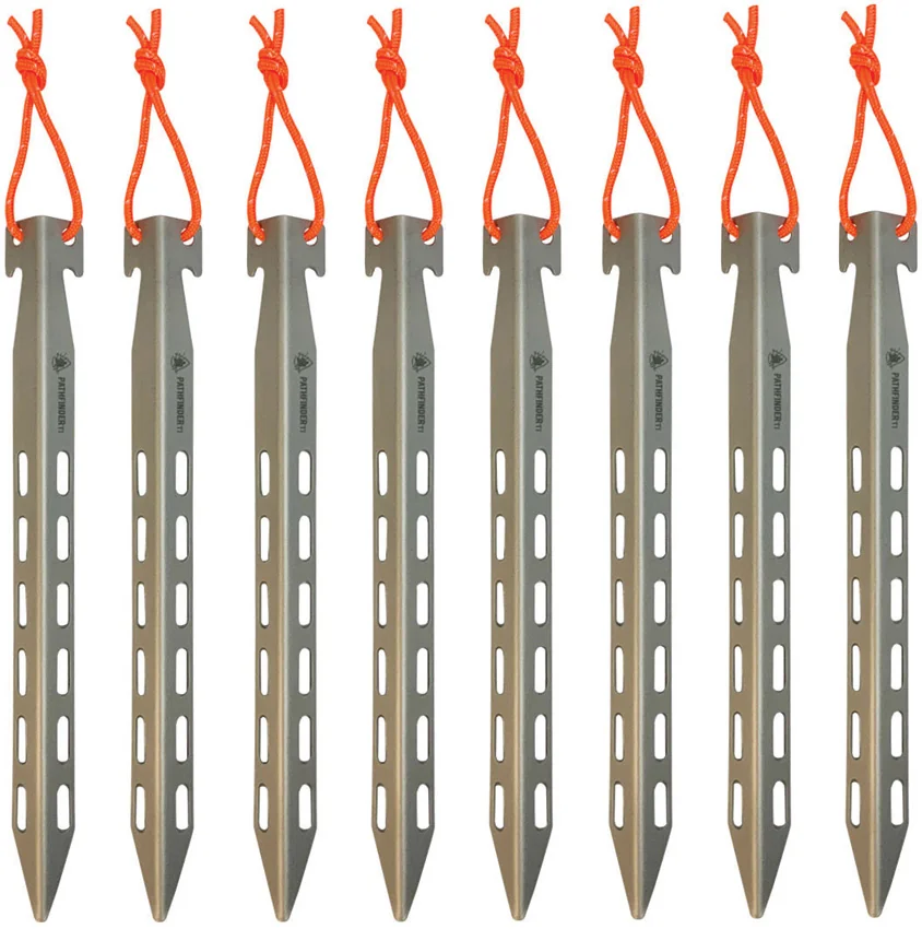 Pathfinder Titanium Tent Stake Set 8pc