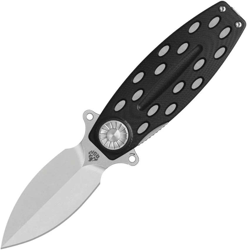 QSP Beetle Liner Lock Knife Black G-10 (3" Satin) QS162-A