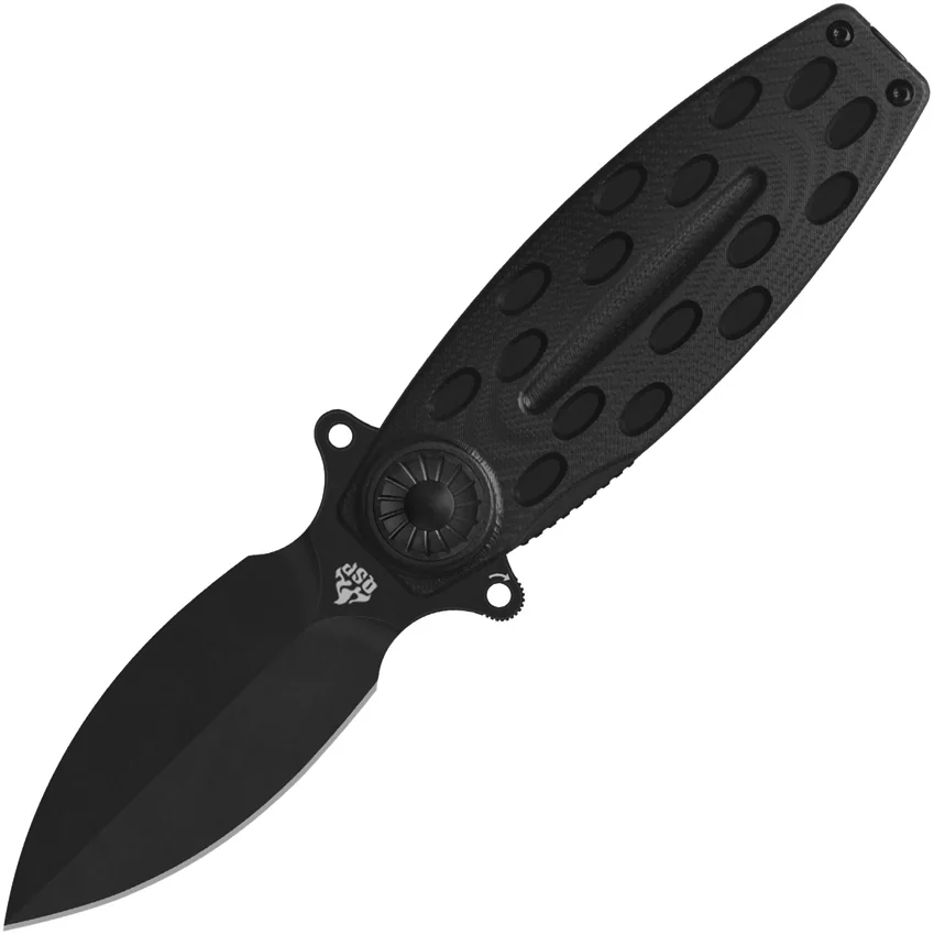 QSP Beetle Liner Lock Knife Black G-10 (3" Black) QS162-B