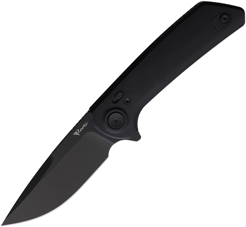 Reate PL-XF Pivot Lock Knife Black Aluminum (3.4" Black PVD)