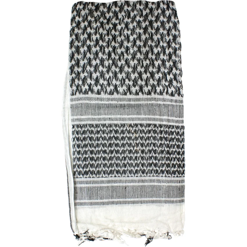 Red Rock Outdoor Gear Tactical Shemagh Head Wrap (White/Black)