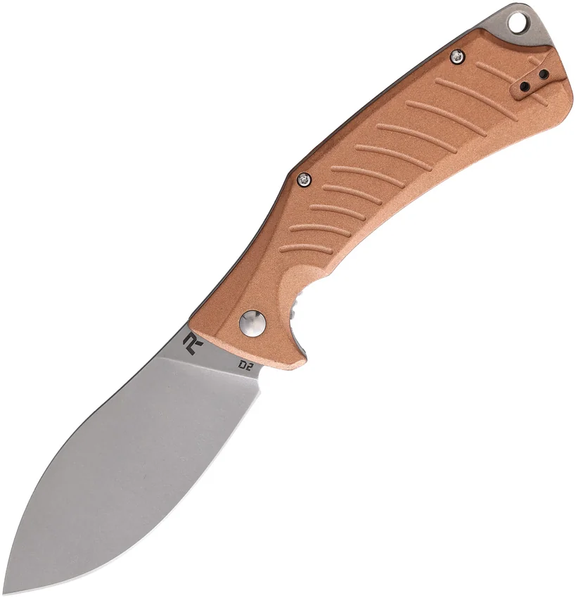 REVO Ness Liner Lock Flipper Knife Copper (3.3" Stonewash)