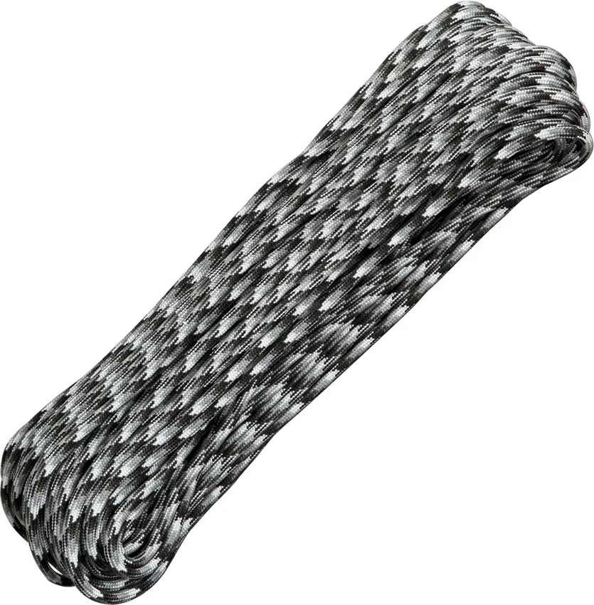 Urban Camo 550 Paracord Nylon Braided 7-Strand Core (100') USA