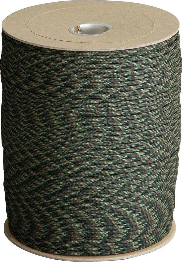 Marbles 550  Paracord Nylon Woodland Camo (1000') USA