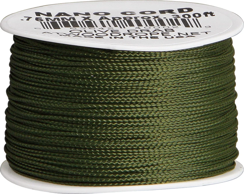 Olive Drab Atwood Nano Cord (300') USA