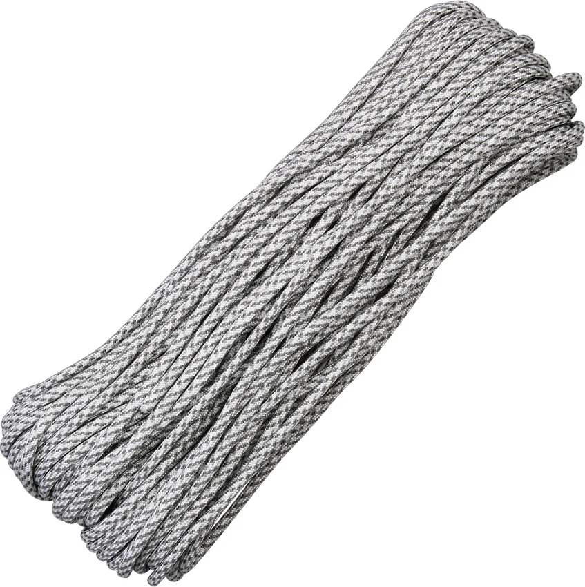 Arctic Camo 550 Paracord Nylon Braided 7-Strand Core (100') USA
