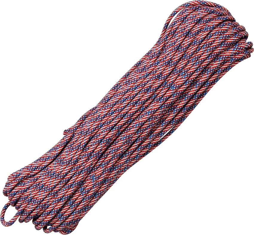 550 Lb. Paracord 100 Ft. 7 Strand Core (Flag) RG1063H