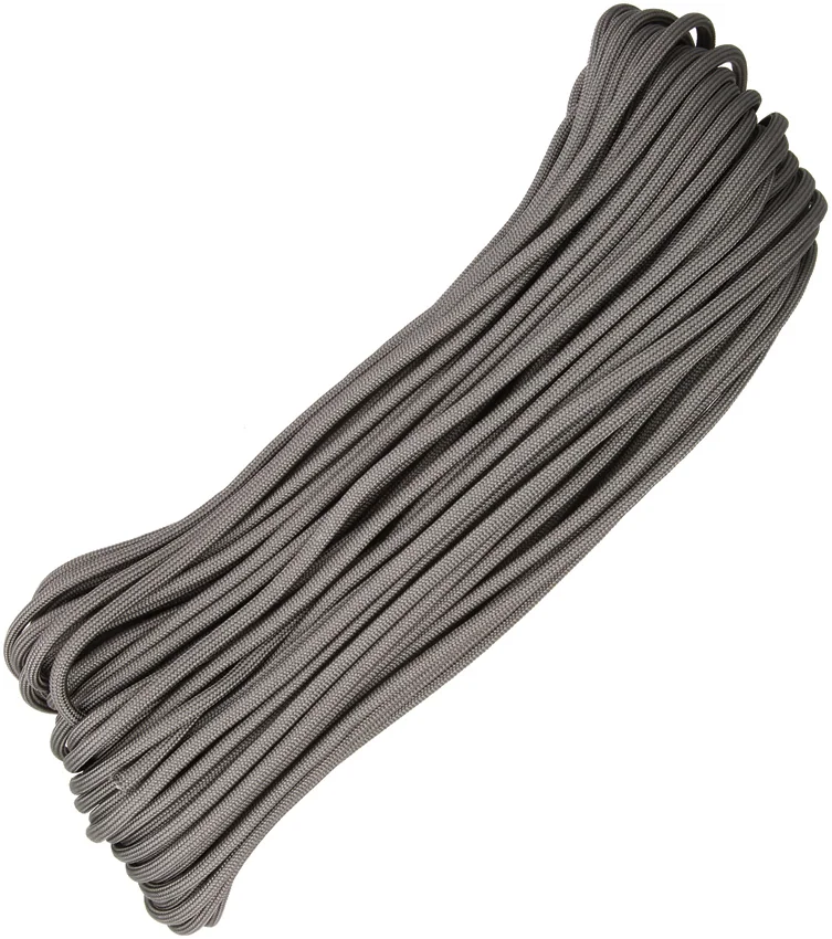 Graphite 550 Paracord Nylon Braided 7-Strand Core (100') USA