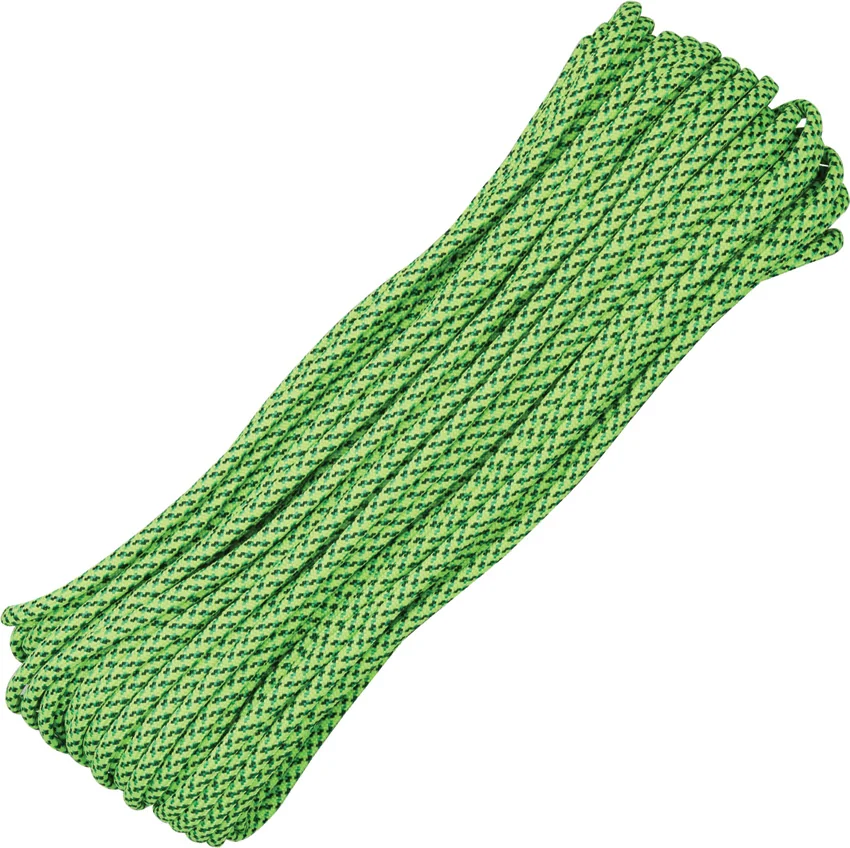 Green Spec 550 Paracord Nylon Braided 7-Strand Core (100') USA