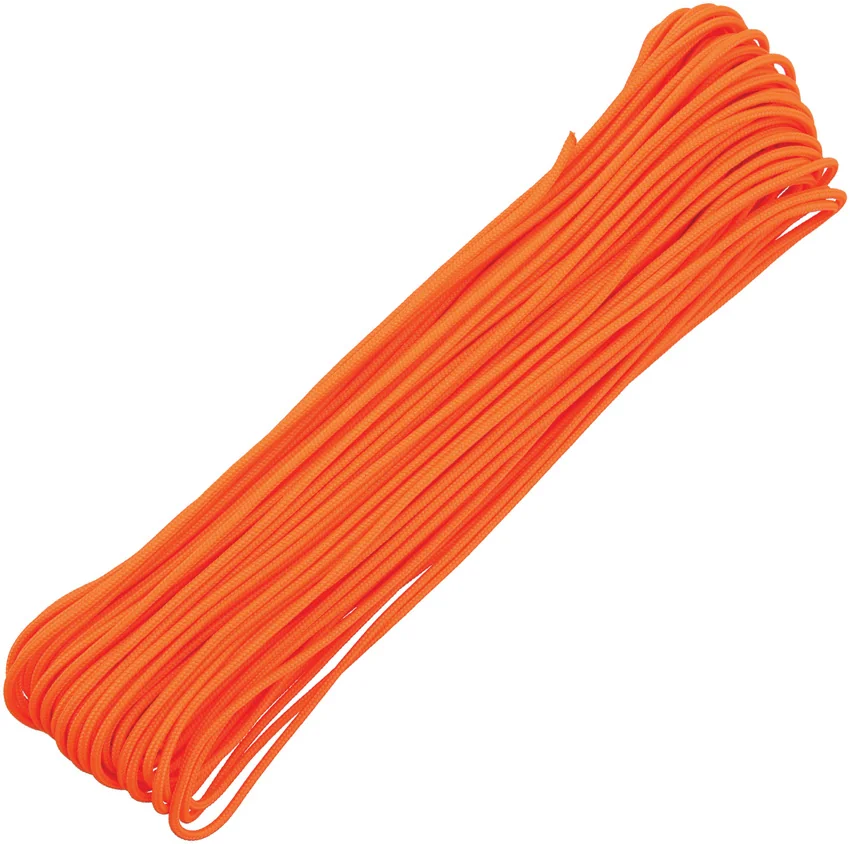 Tactical  Nylon Braided 275 Neon Orange Paracord (100')
