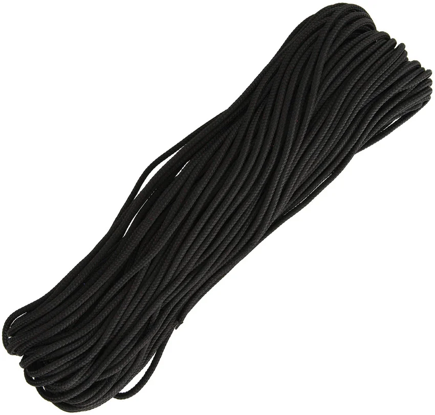 Marbles 325 Paracord Black Nylon (100') USA