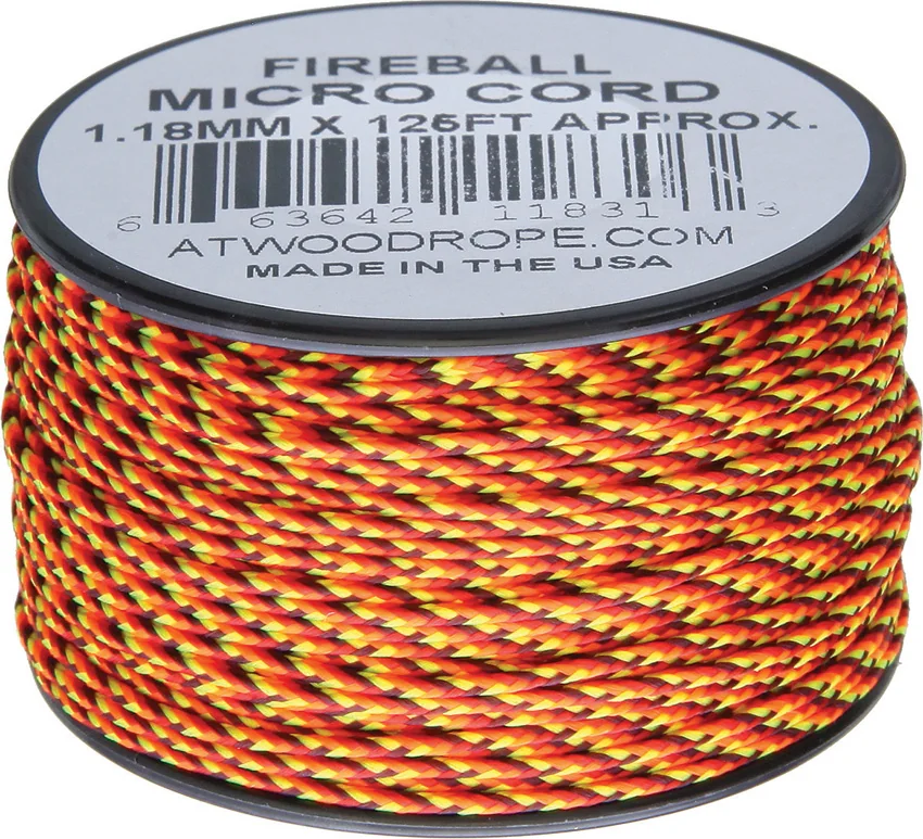 Atwood Rope MFG Micro Cord 125' Fireball