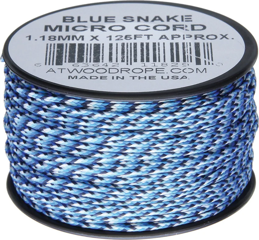 Atwood Rope MFG Micro Cord 125' Blue Snake