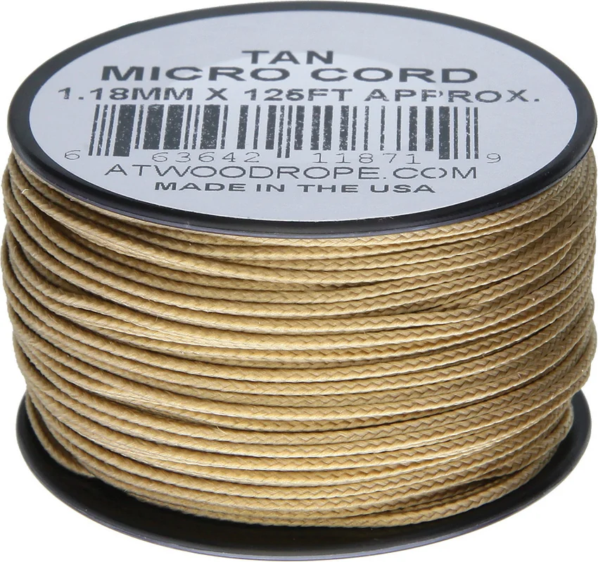 Atwood Rope MFG Micro Cord 125' Tan