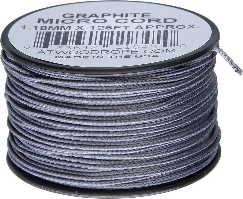 Atwood Rope MFG Micro Cord 125' Graphite