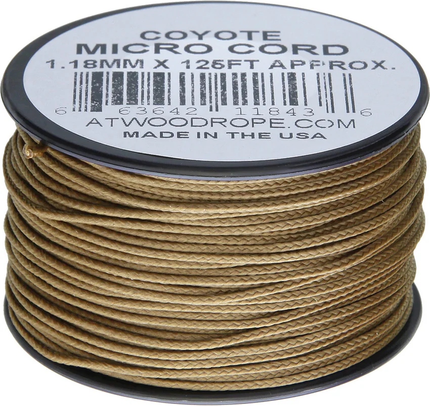 Atwood Rope MFG Micro Cord 125' Coyote