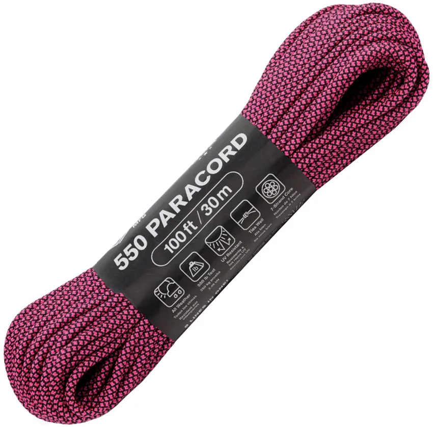 Atwood Rope MFG Parachute Cord Diamond Black