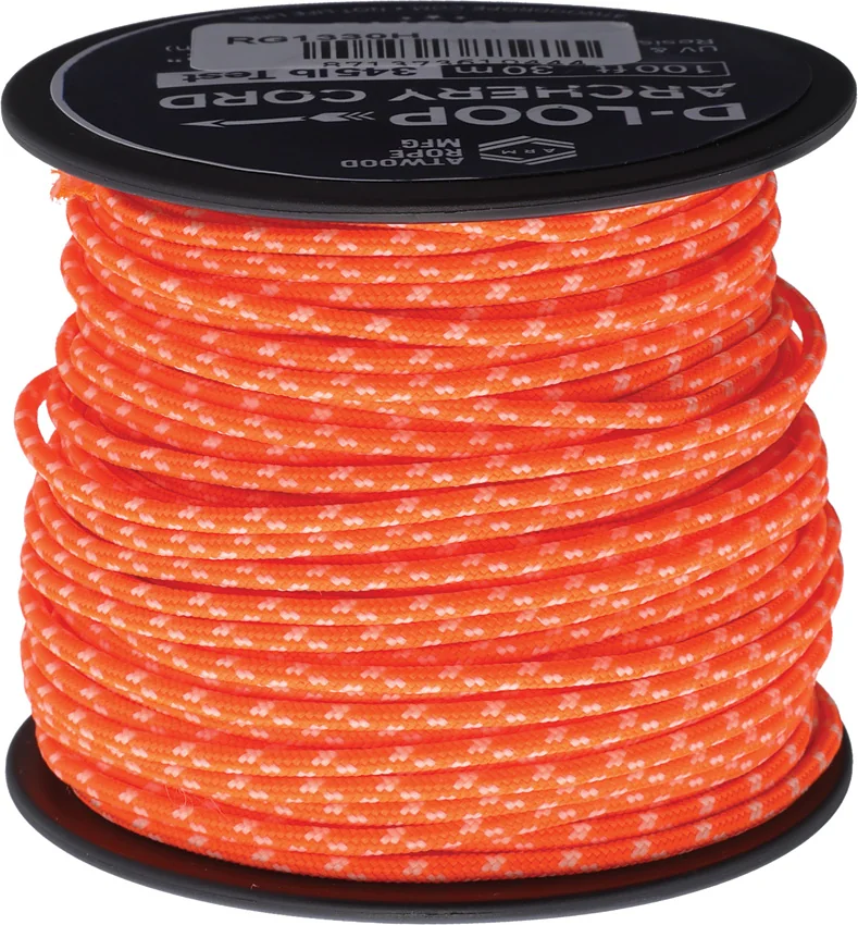 Atwood Rope MFG D-Loop Cord Neon Org Glow