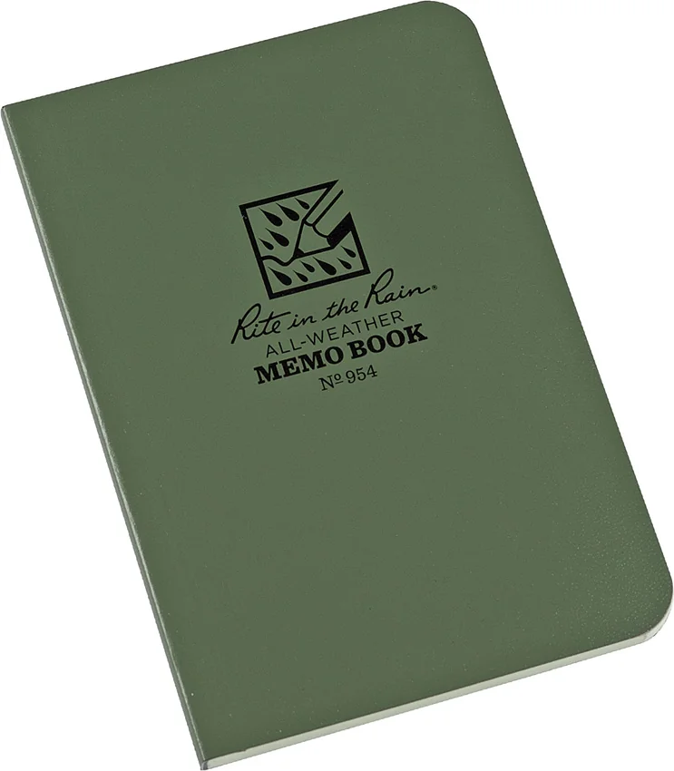 Rite In The Rain Field Flex Pocket Memo 3.5" x 5" Notebook (Green) #954