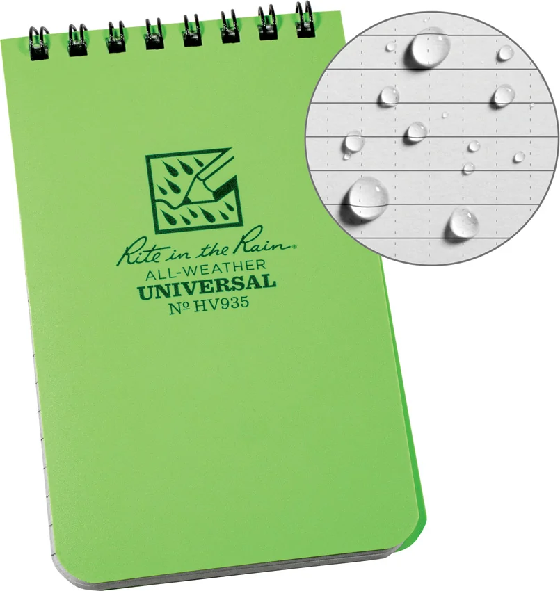 Rite in the Rain Hi-Vis Top Spiral Notebook