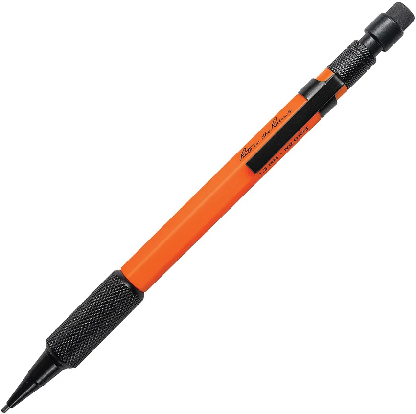 Rite in the Rain #13 Mechanical Clicker Pencil Orange