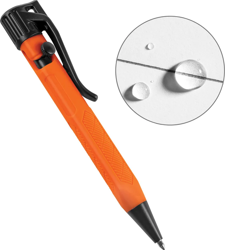 Rite in the Rain Mini Bolt-Action Pen Orange