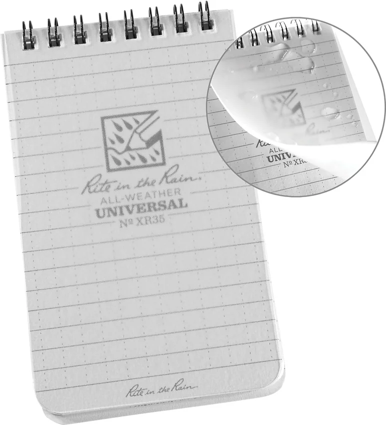 Rite in the Rain Top Bound 3" x 5" All-Weather Universal Notebook
