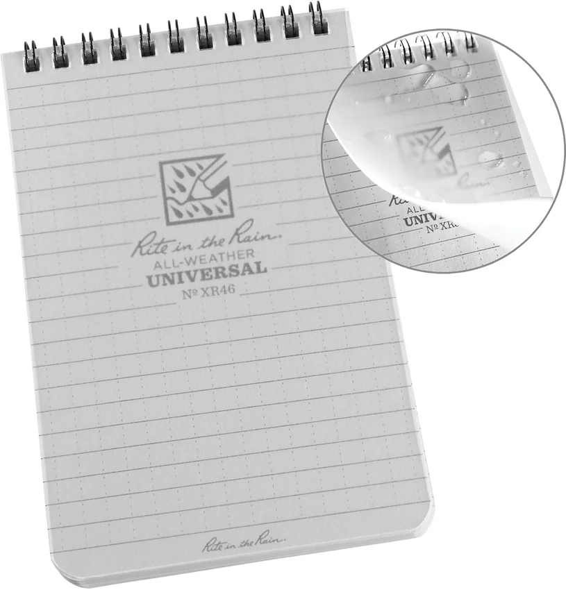 Rite in the Rain Top Bound 6" x 4" Top Spiral Notebook