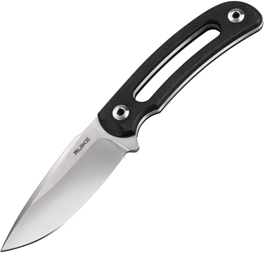 RUIKE Hornet Fixed Blade Knife Black G-10 (3.25" Stonewash) F815