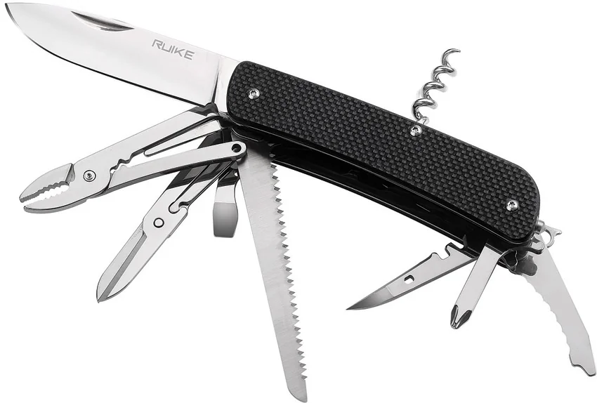 RUIKE Criterion Collection L51 Large Multi-Tool Knife Black (Satin)