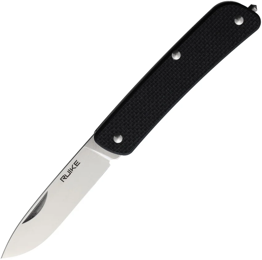 RUIKE M11 Criterion Collection Medium Slip Joint Knife Black G-10 (2.75" Satin)