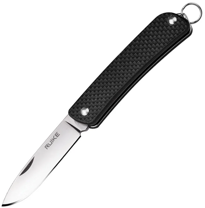 RUIKE S11 Criterion Collection Compact Slip Joint Knife Black G-10 (2" Satin)