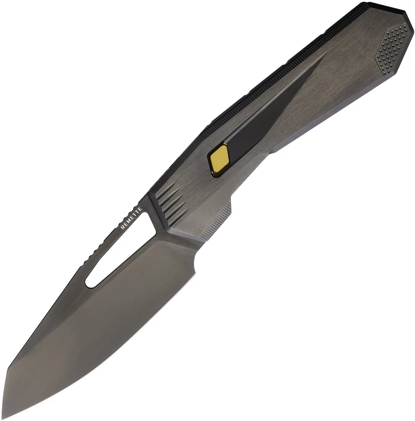 REMETTE RT-Agile Peregrine Falcon Liner Lock Knife Black/Gold Ti (3.2" DLC)