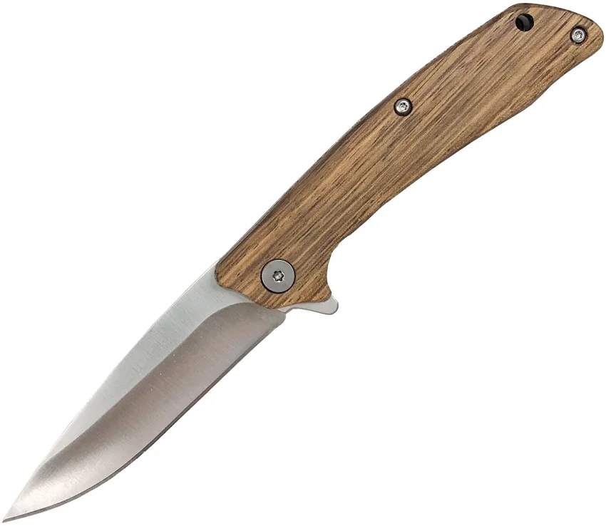 Roper Knives Jr. Roper Outlaw Liner Lock Knife Wood (3" Satin)
