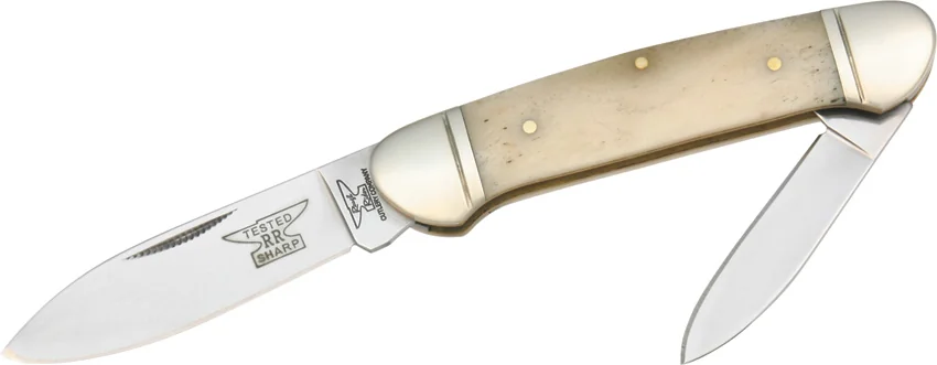 Rough Rider Knives Canoe White Bone