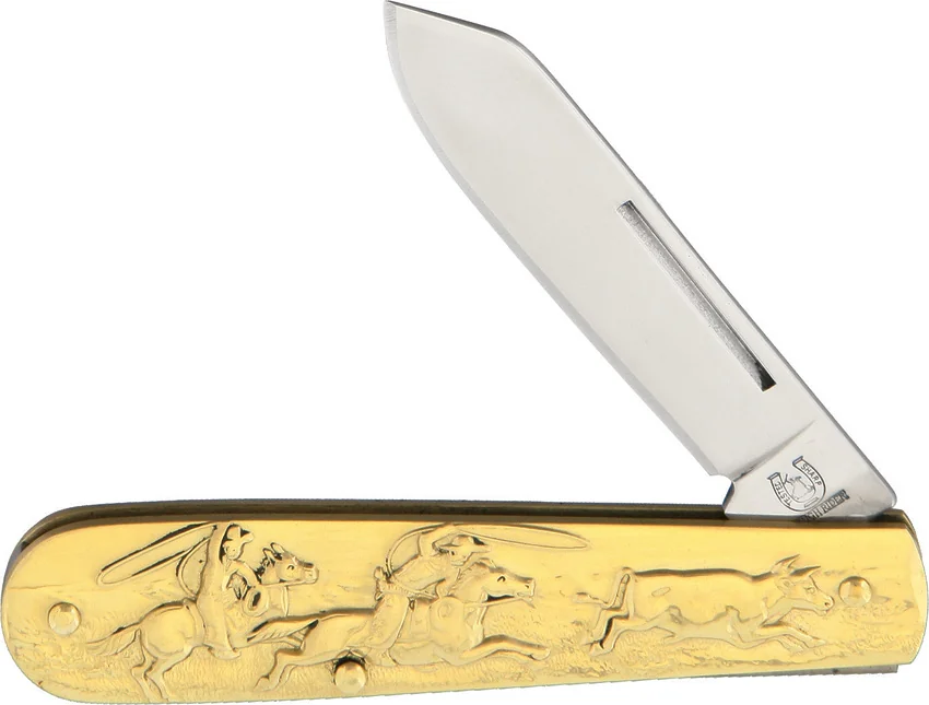 Rough Rider Knives Cowboy Knife Brass